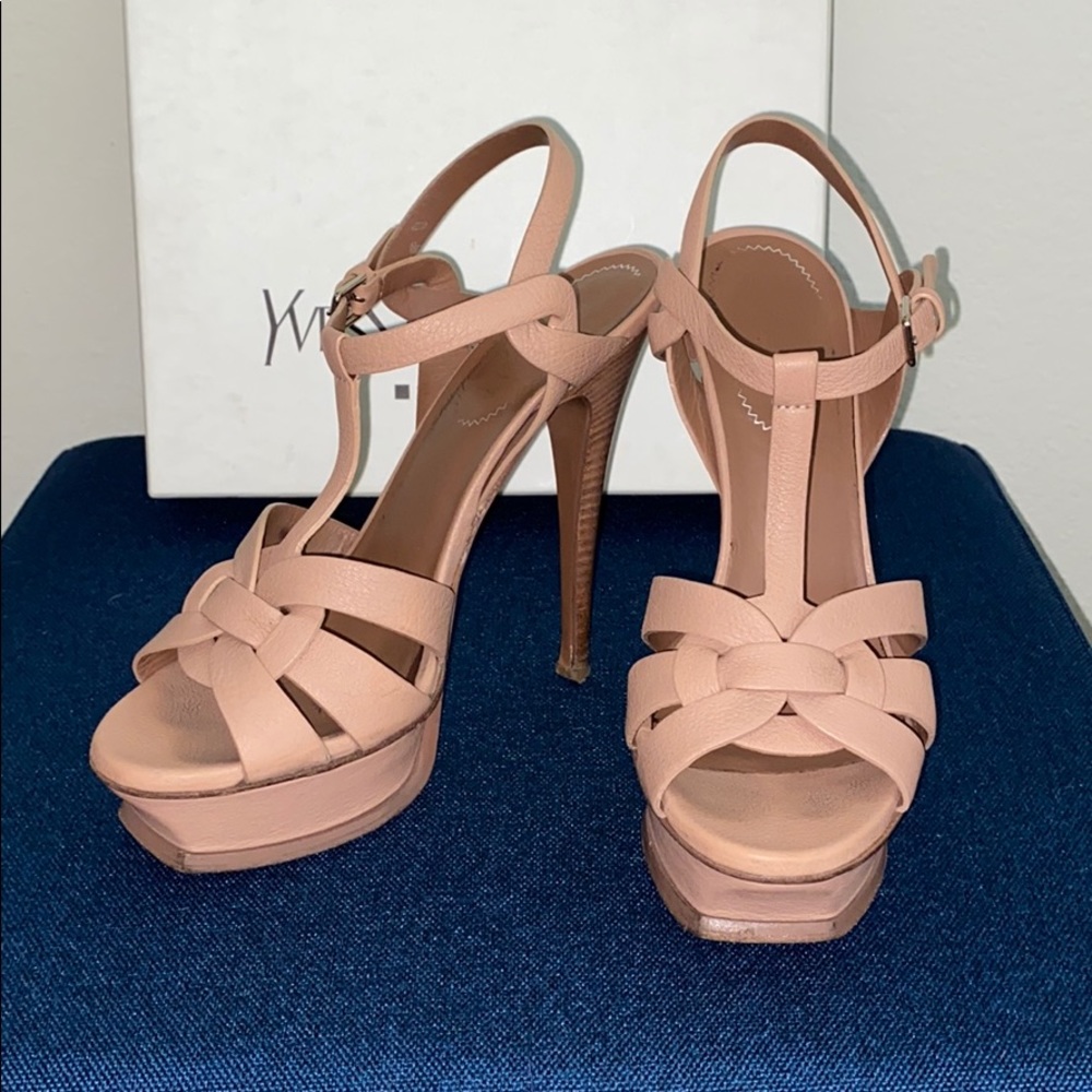 YSL TRIBUTE SANDAL HEELS